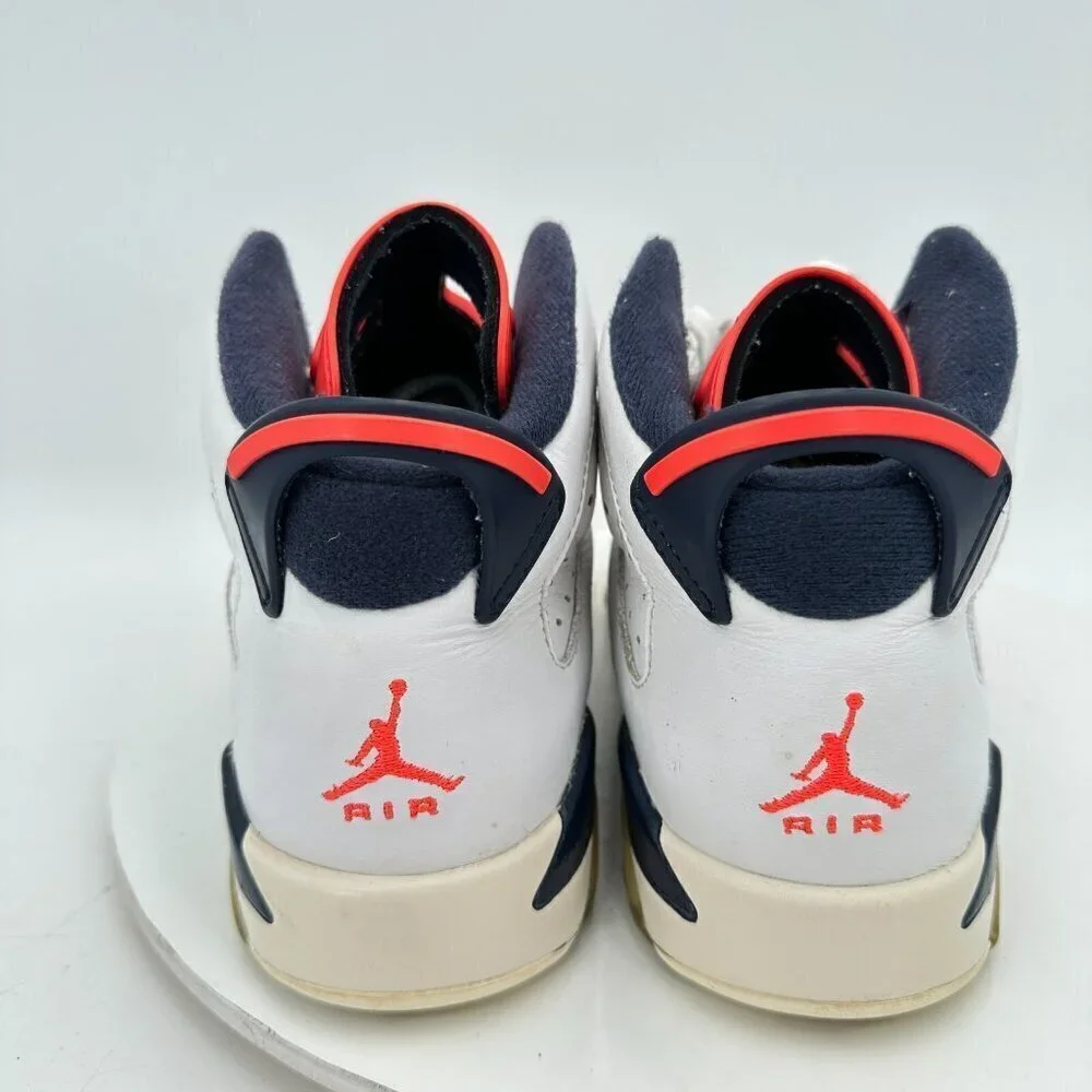 Nike Air Jordan 6 Tinker 23 Youth Sz 7Y Women 8.5 384665-104 Infrared White Shoe